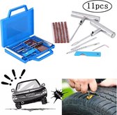 LOUZIR 11-Delige Professionele banden reparatie kit-  autobanden/ Bike Emergency repair kit - Met handige opbergdoos