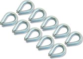 AMIG Draadkous Puntkous - Staaldraad oog - 2-3mm - Verzinkt Staal - DIN 6899 - 10 stuks