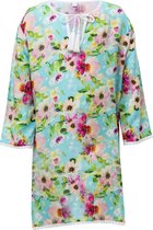 Snapper Rock - Tuniek voor meisjes - Watercolor Floral - Blauw/Roze - maat 86-92cm