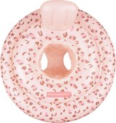 Swim Essentials Baby Zwemband - Old Pink Panterprint - Baby Float & Zwemzitje - 0-1 jaar