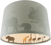 Olucia Safari - Kinderkamer plafondlamp - Groen - E27