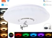 Varin® LED Plafondlamp Tuya Wifi 3D met Bluetooth speaker - Ø 40cm - Kap met 3D effect - Smart lamp met afstandsbediening & app - Verlichting kinderkamer, jongen, meisje - Plafonniere - Plafond lamp verlichting - RGB Plafondlampen - Plafoniere