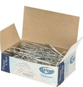 100 stuks grote zilveren paperclips 50 mm