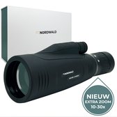 Nordwald® - Monokijker - 10-30x50 - Verrekijker - Compact - Zwart + Tafelstatief + Smartphonehouder