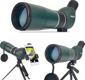 Professionele Monoculair Verrekijker - 15-45x60 High Powered - Spotting Scope - Incl. Statief en Mobielhouder