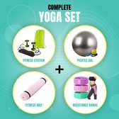 Yoga en Pilates set | inclusief Pilates bal - Fitnessmat - Weerstandsbanden - 4 delige set