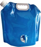 Waterzak 10 liter - Inclusief tapkraan - Opvouwbaar - Sluitdop - Camping - Outdoor - Voetbal - Sport - Kamperen - Waterzakken