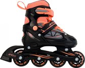 AMIGO Fuse Inlineskates - Skeelers voor jongens en meisjes - Zwart/Oranje - Maat 34-37