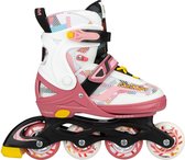 Nijdam Inline Skates Verstelbaar - 31-35 - Fruity Fro-yo - Roze/Wit