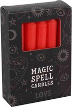 Magic Spell Kaarsen Liefde (Rood - 12 stuks) - 1cmx9cm