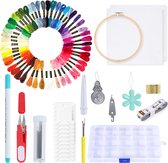 Happy Goods - Borduurpakketten Volwassenen - 50 Kleuren Starterset - Borduren - Hobby en Creatief - Borduurset