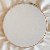 74 x 74 cm GOTS canvas Naturel | Natuurlijk witte katoenen borduurstof  voor vrij borduren of punch needle borduren met clover borduurnaald of andere merk fijne punchnaalden| ook te gebruiken voor maskers kussens en woondecoraties | Kleur Natural