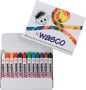 Wasco set 12 kleuren krijtjes waskrijt waspastels