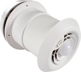 Ventilatierooster met LED Verlichting - Waterdicht - Afzuigventiel - Schoepenrooster - Afzuigventilator - Inbouw - 120 mm - Wit