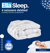 Ella Sleep - Isabella 4 Seizoenen Dekbed - 140x220 cm - Anti Allergie - Twee Delen - Eenpersoons - Wit