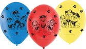 PAW Patrol - Ballonnen - 23 cm - Blauw/Rood/Geel - 6 stuks