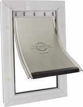 Staywell 640 Hondenluik - Tot 45 Kg - Aluminium - Wit