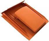 Universele lage ventilatiepan Ø 100 mm rood NV/rioolbeluchting Zonnepanelen