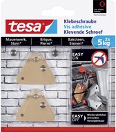 Tesa klevende schroef baksteen driehoekig 5 kg. - 2 stuks