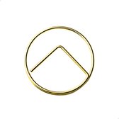 Paperclips rond 25 mm | Goud | 50 stuks