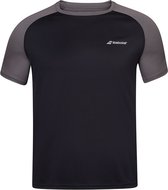 Babolat Padel T-shirt Play Crew Neck Zwart - Maat L