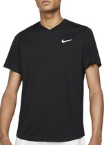 Nike Nike Court Dry Sportshirt - Maat M  - Mannen - zwart - wit