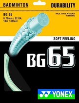 Yonex BG 65 badminton bespanning wit |10m