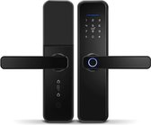 Horizun° Smart Doorlock - Werkt Op Vingerafdruk - Bluethooth Deurslot - Deurklink Met App en Wi-Fi - Intelligent Smartlock - Codevergrendeling - Kantoorslot - Meerdere Gebruikers - Anti-Diefstal - RoHS Goedgekeurd