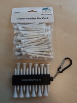 Golf tees - 70mm - 50 stuks - Met gratis tees houder - golf accessoires - golfbal