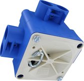 ABB - Centraaldoos - Hafobox - 55mm - 5/8inch - Incl. Deksel - Blauw