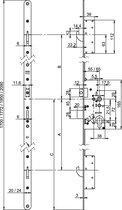 Nemef Meerpuntssluiting 5060 (7220K) - Krukbediend - DM 55 - PC 72 - 2090mm - D1/2/3/4 - SKG ***