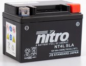 NITRO gel accu - 12V 4Ah -  passend op  vele 2 takt scooters (onderhoudsvrij)