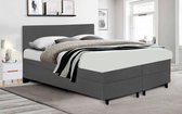 Fargasbedden® Boxspring 140x200 incl. thuismontage - Complete set met matras - Antraciet