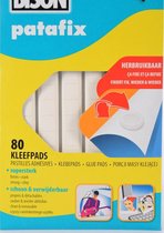 Plakgum van 80 stuks - Kneedgum