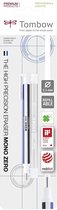 Tombow Mono - gumvulpotlood met extra vullingen - Rond - 2,3 mm - Blauw/Wit/Zwart