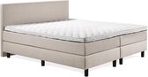 Fargasbedden® Boxspring 140x200 incl. thuismontage - Complete set met matras - Beige