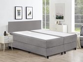 Fargasbedden® Boxspring 140x200 incl. thuismontage - Complete set met matras - Grijs