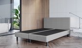 Boxspring Zonder Matras Fleur - 140x200 cm - Stof Grijs