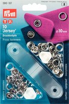 Prym Jersey Drukknopen 10 stuks 10 mm zilver 390 107