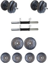 Dumbell 20 kg - Dumbells 20 kg Set - Dumbells 2 x 10 kg –  Dumbells set verstelbaar – Dumbell - Gewichten set – Gewichten fitness – Halter Set – Dumbel set