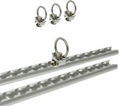 Proplus Bindrails Set Aluminium 60 Cm Zilver 7-delig