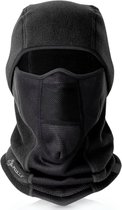 FOXLY® Waterdichte Bivakmuts Ski Masker - Balaclava - Gezichtsmasker - Motormasker - Nekwarmer - Zwart - One size
