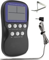 Seidon® Digitale Vleesthermometer Set – BBQ- en Oventhermometer – 0°C tot 300°C – Kernthermometer met 1 Sonde – Suikerthermometer - Kookthermometer