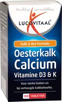 Lucovitaal Oesterkalk Calcium Vitamine D3 & K Voedingssupplement - 100 tabletten