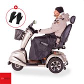 By Bresi - Scootmobiel en elektrische Rolstoel Beenkleed Universeel met gratis handschoenen- 14 - Water en Winddicht Beenkleed – Warm Schootkleed - Fleece deken Rolstoel – Beenkleed voor Scootmobiel – Beenkleed voor Rolstoel – Rolstoeldeken