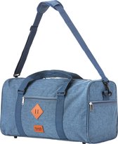 TravelZ Hipster Reistas | 36 liter compacte weekendtas | 53 x 28 x 24cm |  Jeans Blauw