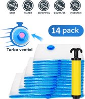 VITAMO Complete Set Vacuümzakken met Pomp - 4 Maten opbergzakken - 14 Pack