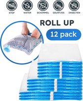 VITAMO Roll Up Vacuüm Opbergzakken - 3 Maten oprolbare vacuümzakken - 12 Pack