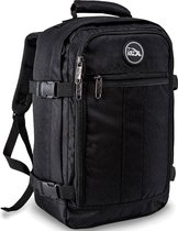 CabinMax Metz Reistas – Handbagage 20L – Rugzak – Schooltas - 40x25x20 cm – Compact Backpack – Lichtgewicht – Zwart