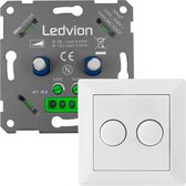 Ledvion LED Duo Dimmer 2x 3-100 Watt - 220-240V - Fase Afsnijding - Universeel - Compleet